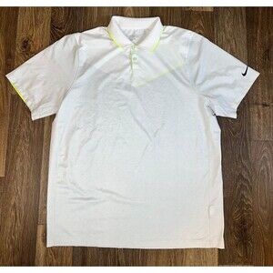 Nike Golf Men’s Polo Shirt XL White Short Sleeve